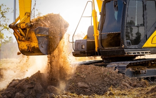 close up of excavator at construction site backho 2024 05 07 17 19 11 utc