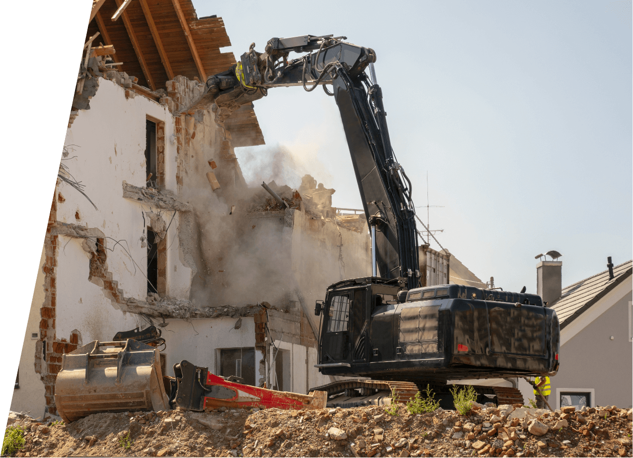 destruction residential house