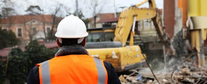 Engineer Controlling Outdoor Construction Site