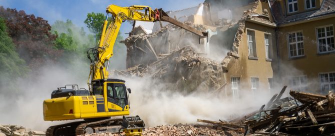 demolishing house for reconstruction