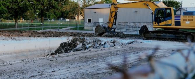 pool demolition
