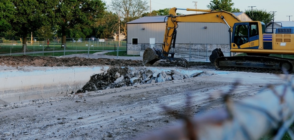 pool demolition